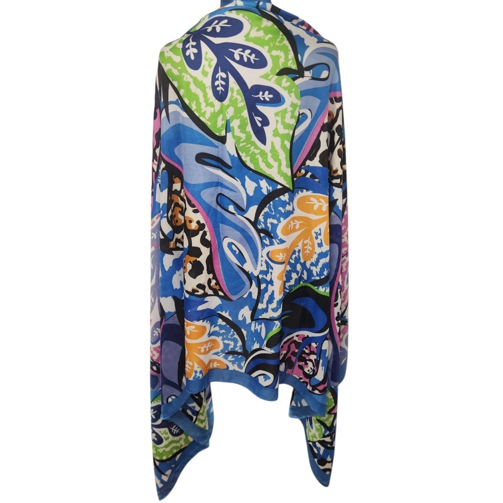 Pretty Persuasions Womens Boho Floral Geometric Scarf Wrap Large Rectangle
